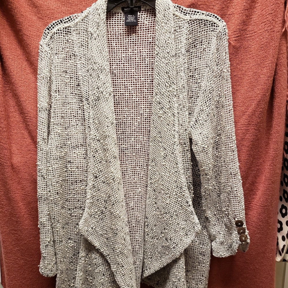 Drape front cardigan